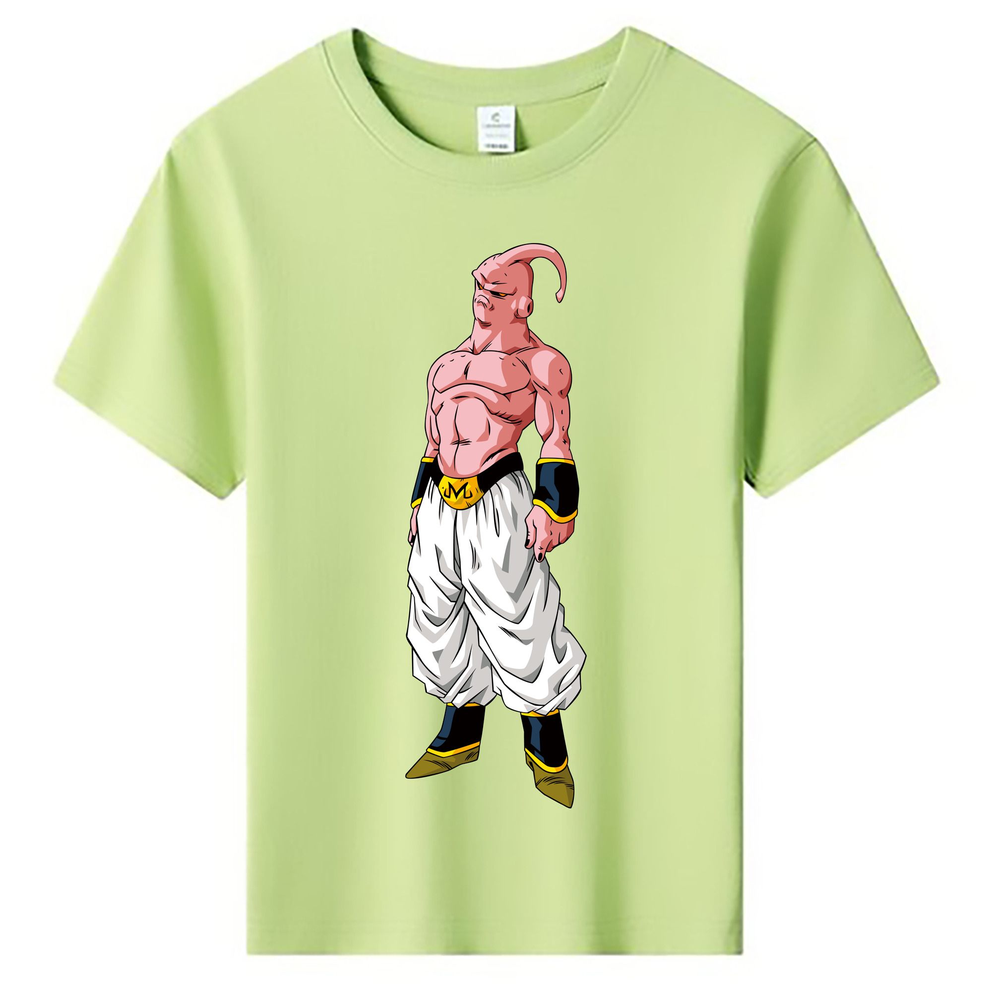 （画像用） ドラゴンボール 魔人ブウ DRAGON BALL Majin Buu 綿100％キッズTシャツ（フロントプリント）